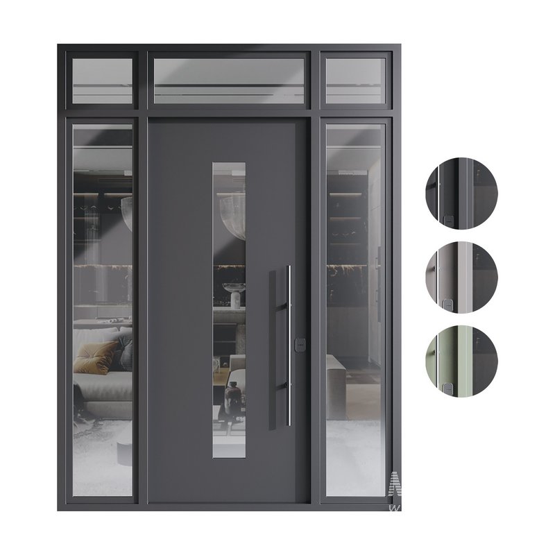 Modern entrance door 05