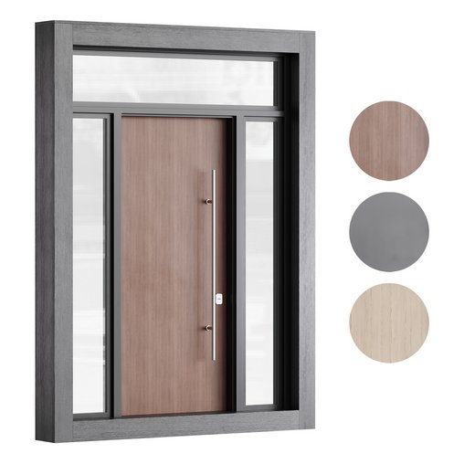 Modern entrance door 04 3d model Download Maxve