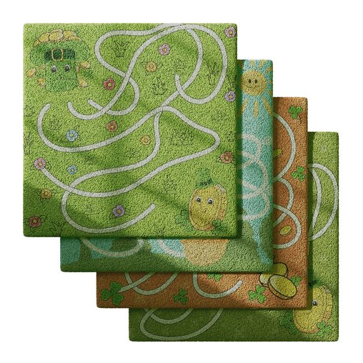 Kids carpet set 6 3d model Download Maxve