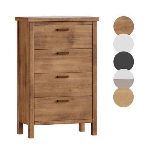 Reed 4-Drawer Dresser 3d model Download Maxve