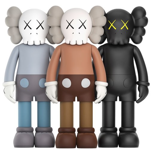 kaws collection 3d model Download Maxve