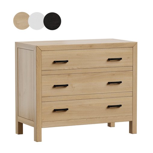 Linwood 3-Drawer Dresser 3d model Download Maxve