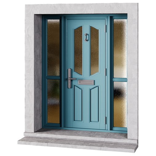 door for interior or exterior 2 3d model Download Maxve