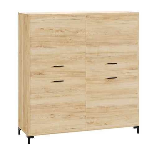 Cleveland-2 Wood White Cabinet 3d model Download Maxve