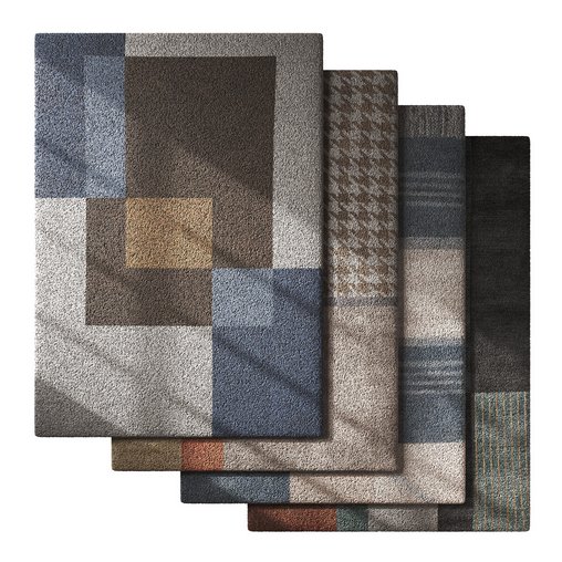 Rug Set 16 3d model Download Maxve