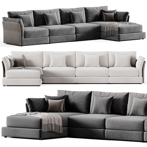 GROOVY New Extra Comfort Modular Sofa BY Lema 3d model Download Maxve