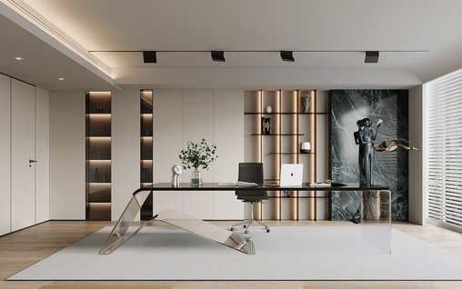 Modern office 3d model Download Maxve