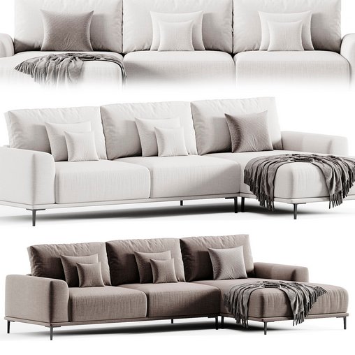 Sofa Eichholtz Lounge Sofa Montado By Eichholtz 3d model Download Maxve