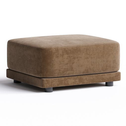 pouf brown 3d model Download Maxve