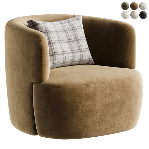 armchair 2 3d model Download Maxve