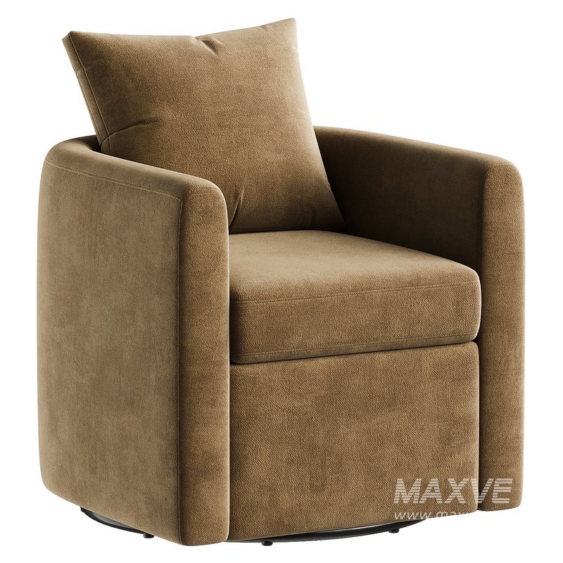 chelseaann upholstered swivel barrel