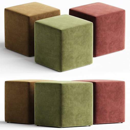 pouf 1 3d model Download Maxve