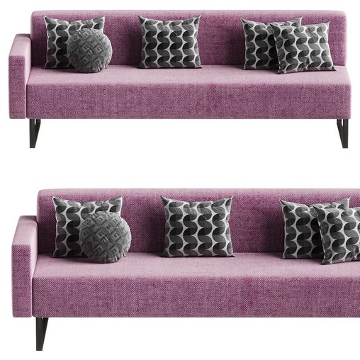 pushti sofa 2 3d model Download Maxve