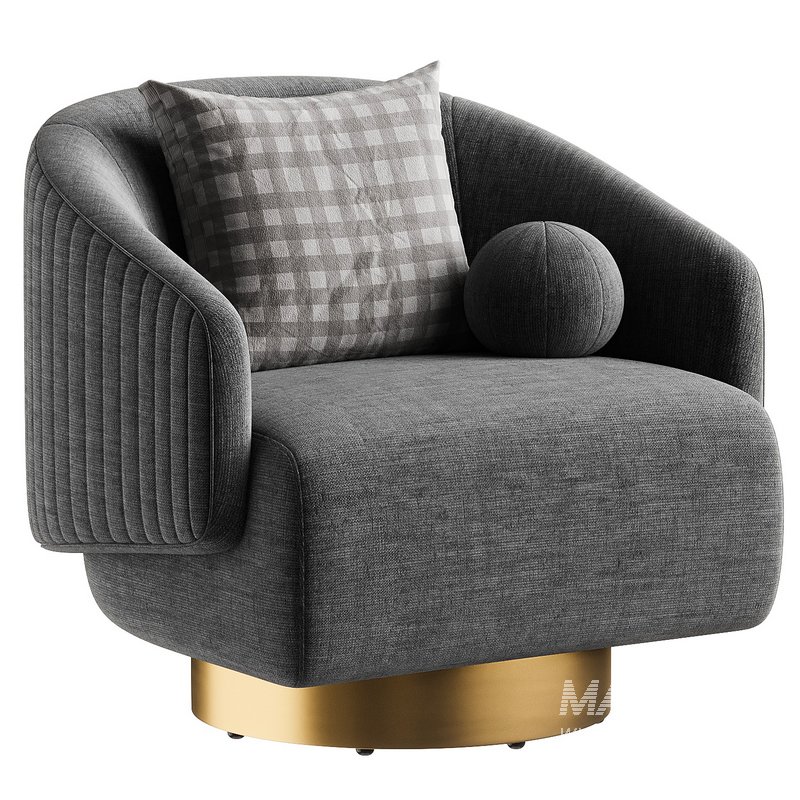 armchair polyanna swivel barrel