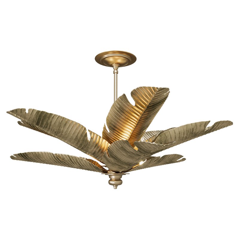 Tropical Gold Semi-Flush Mount