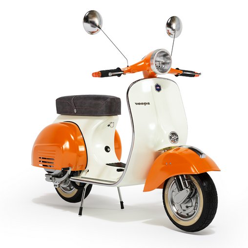 Vespa 4 3d model Download Maxve