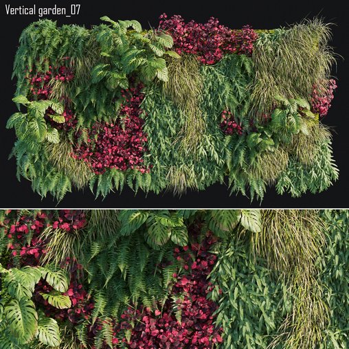 Vertical garden 07 3d model Download Maxve