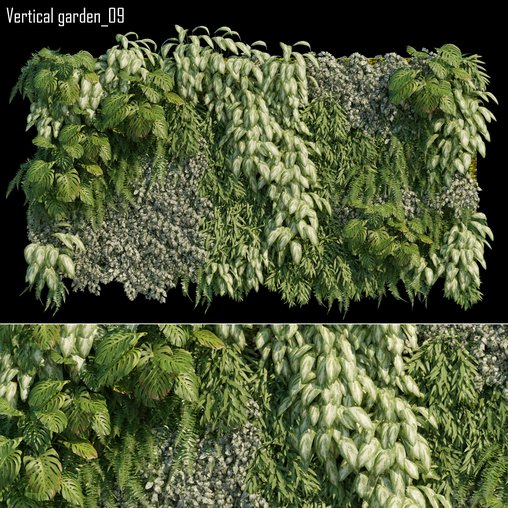 Vertical garden 09 3d model Download Maxve