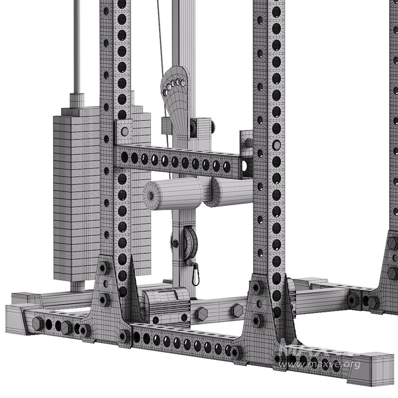 ATX Power Rack 3d model Download Maxve