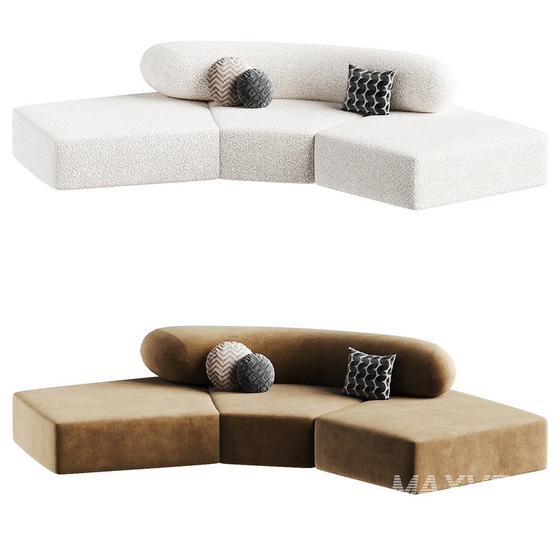 divan modular 3 3d model Download Maxve