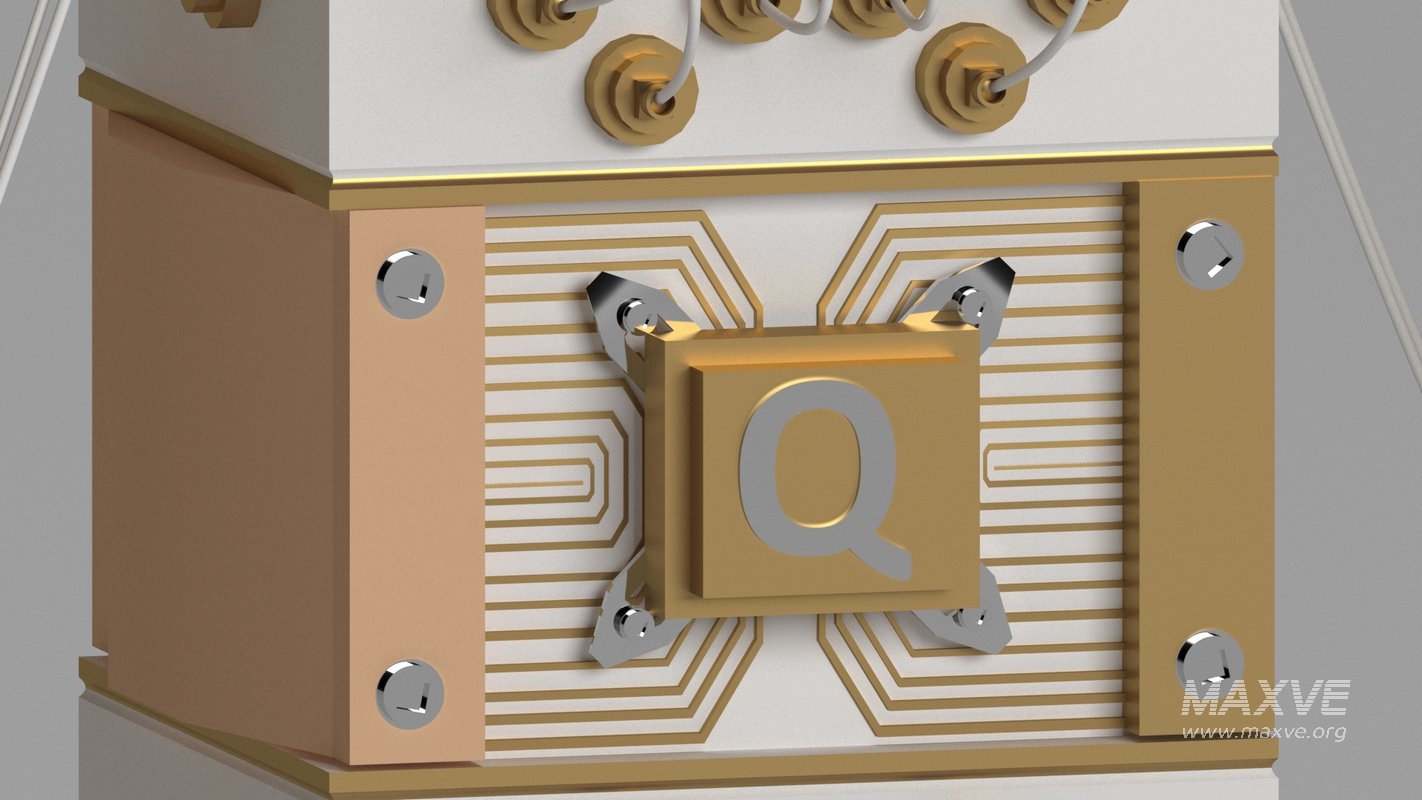 Quantum Computer 3d model Download Maxve