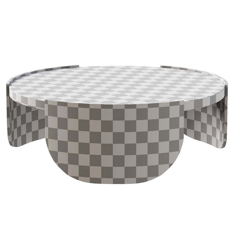 Round Coffee Table - Black 3d model Download Maxve