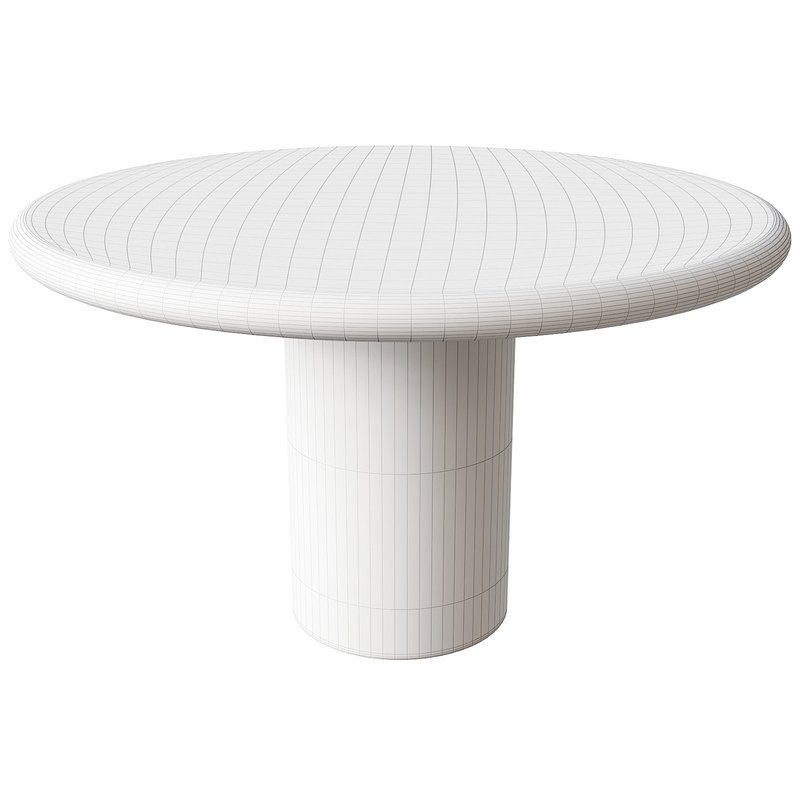 Dining round table 3d model Download Maxve