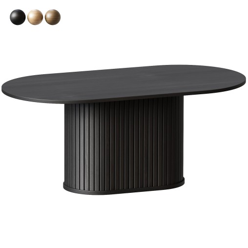 Iris Oval Dining Table 3d model Download Maxve