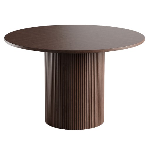 Magnus Round Wood Dining Table 3D model Maxve