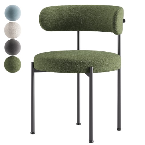 Inesse Dining Chair 3D model Maxve