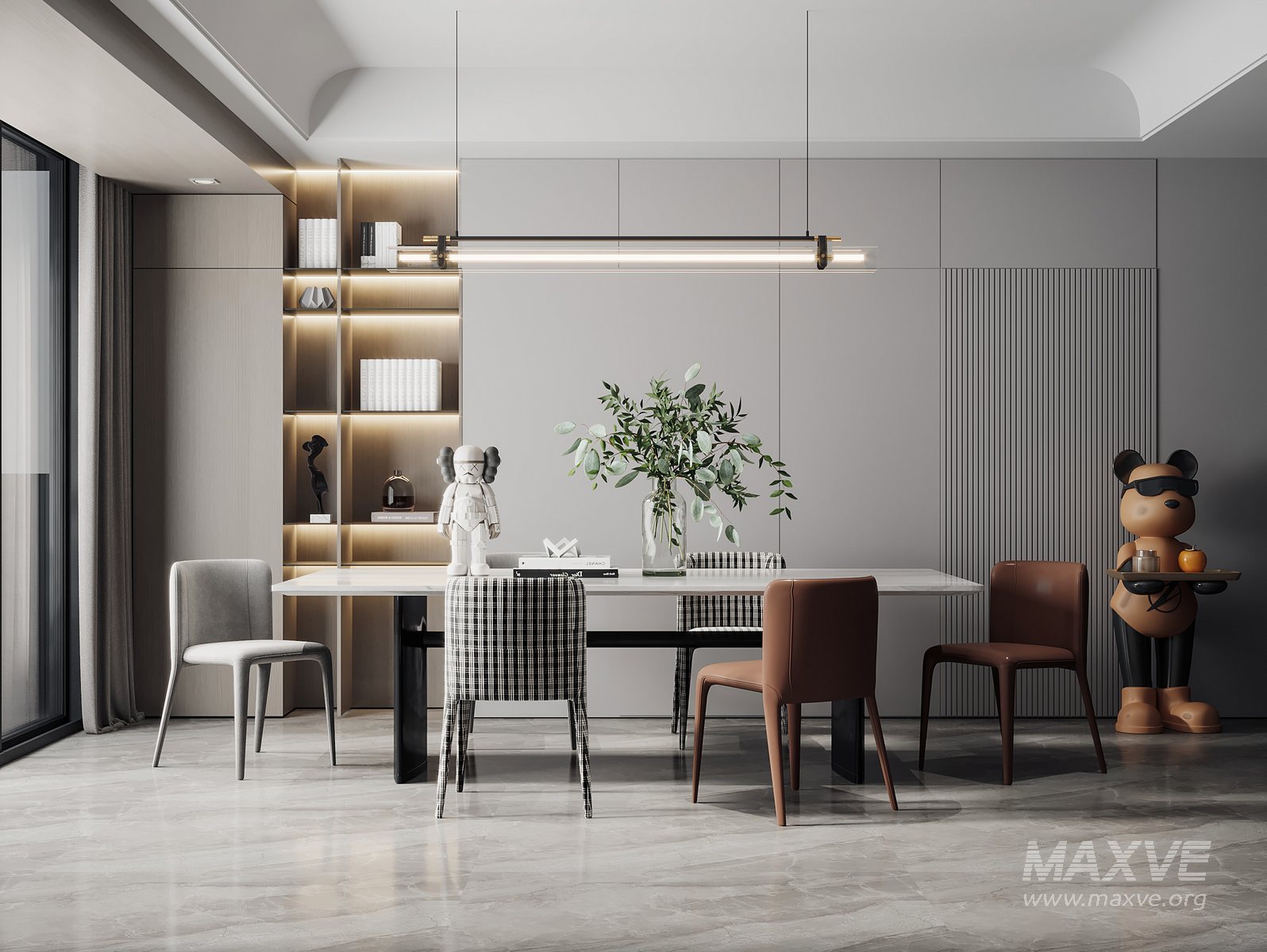 Dining Room 2 3d model Download Maxve