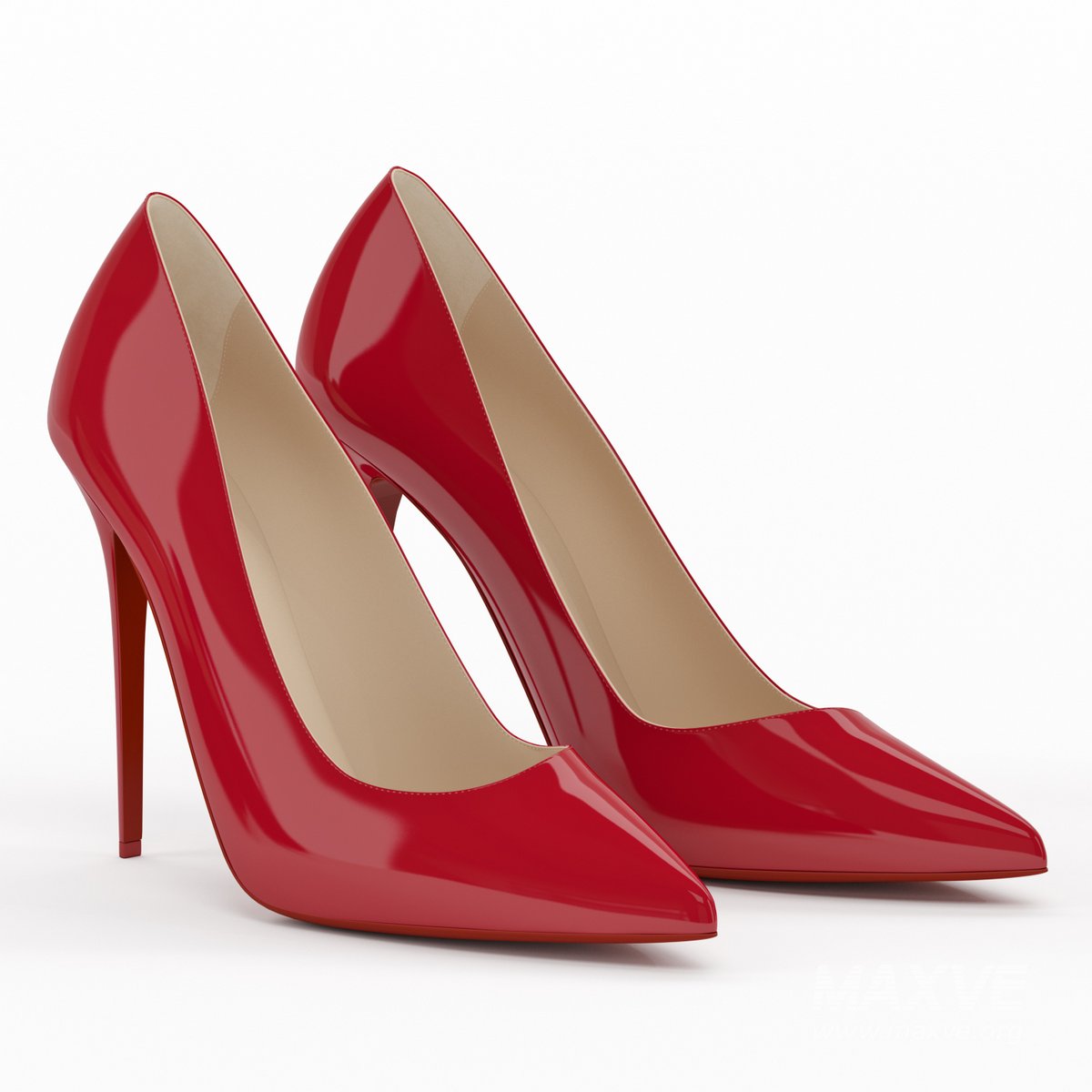 Christian Louboutin Kate 100 Collection 3d model Download Maxve
